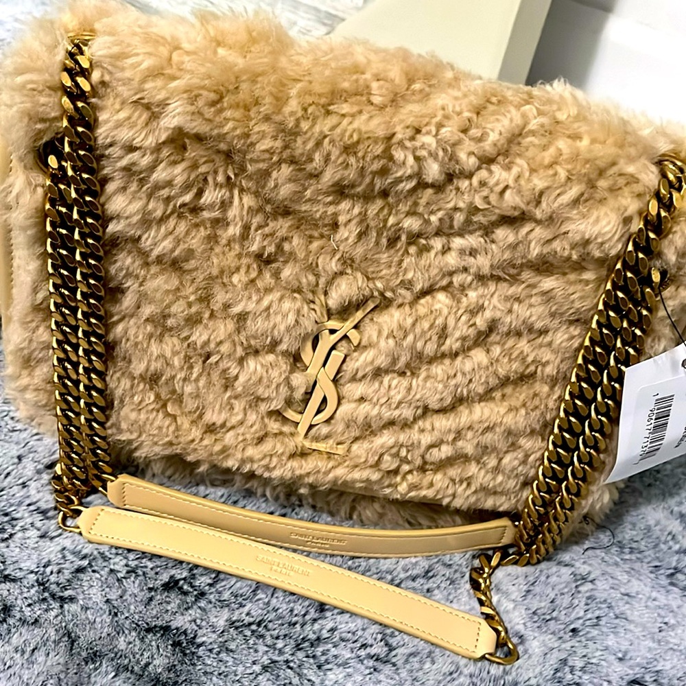 Ysl medium shearling bag